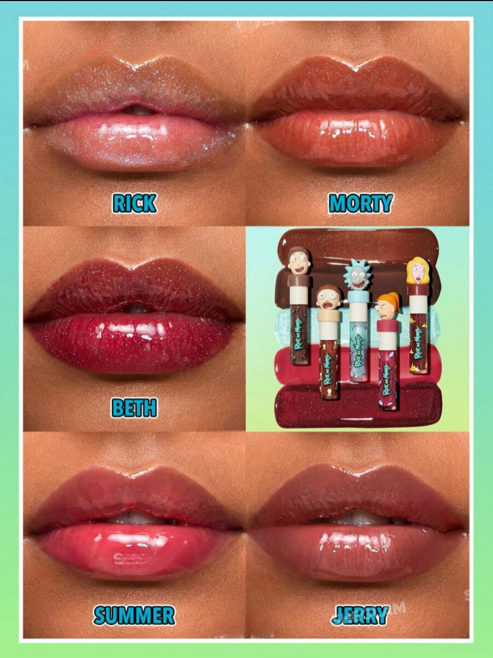 Conjunto De Gloss Labial Família Sanchez