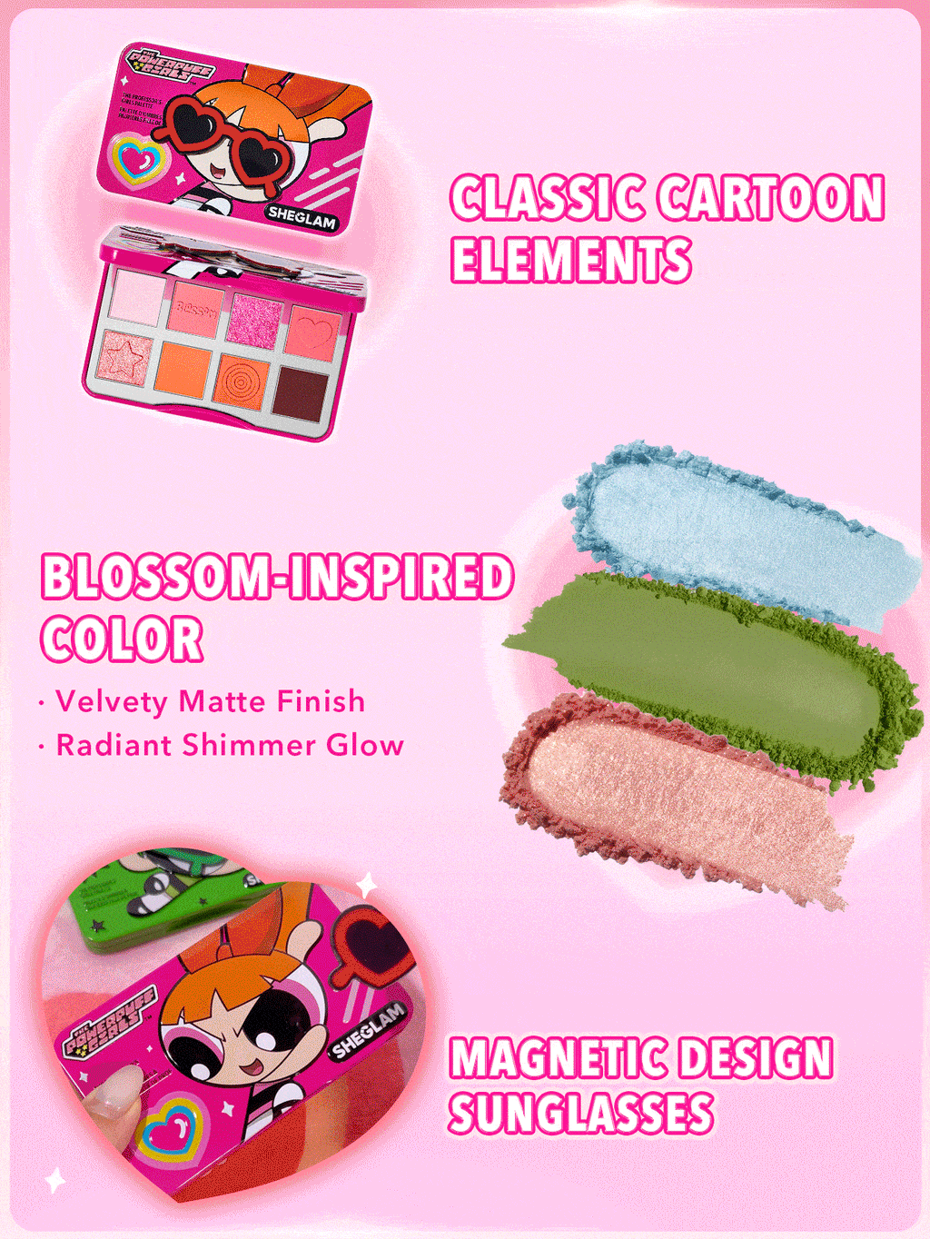 Paleta De Sombras Florziha As Meninas Super Poderosas