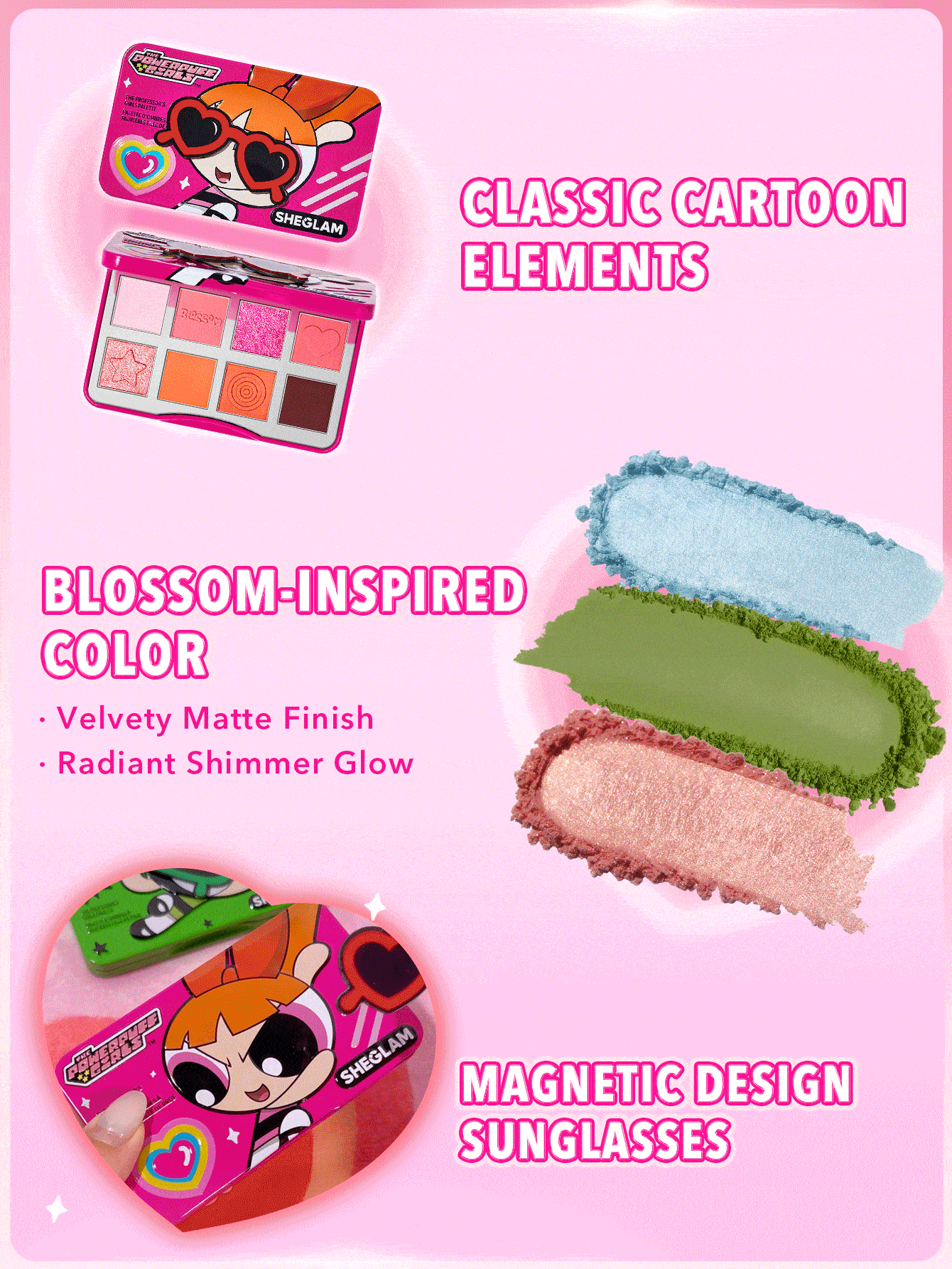 Paleta De Sombras Florziha As Meninas Super Poderosas