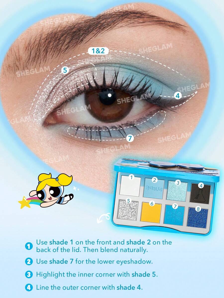 Paleta De Sombras Lindinha As Meninas Super Poderosas