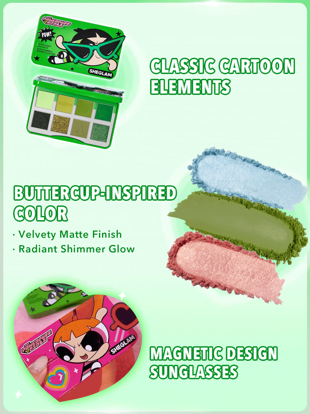 Paleta De Sombras Docinho As Meninas Super Poderosas