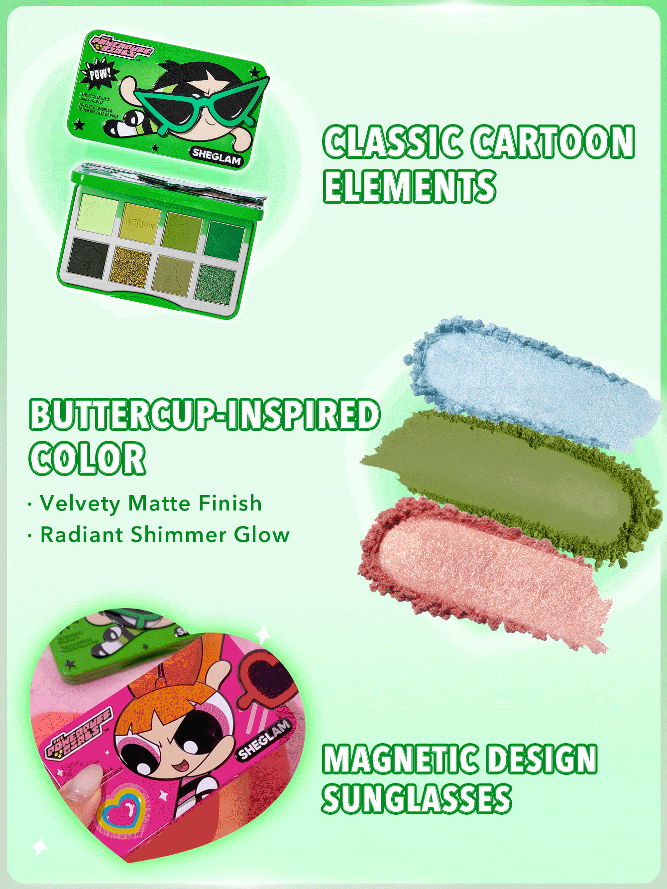 Paleta De Sombras Docinho As Meninas Super Poderosas
