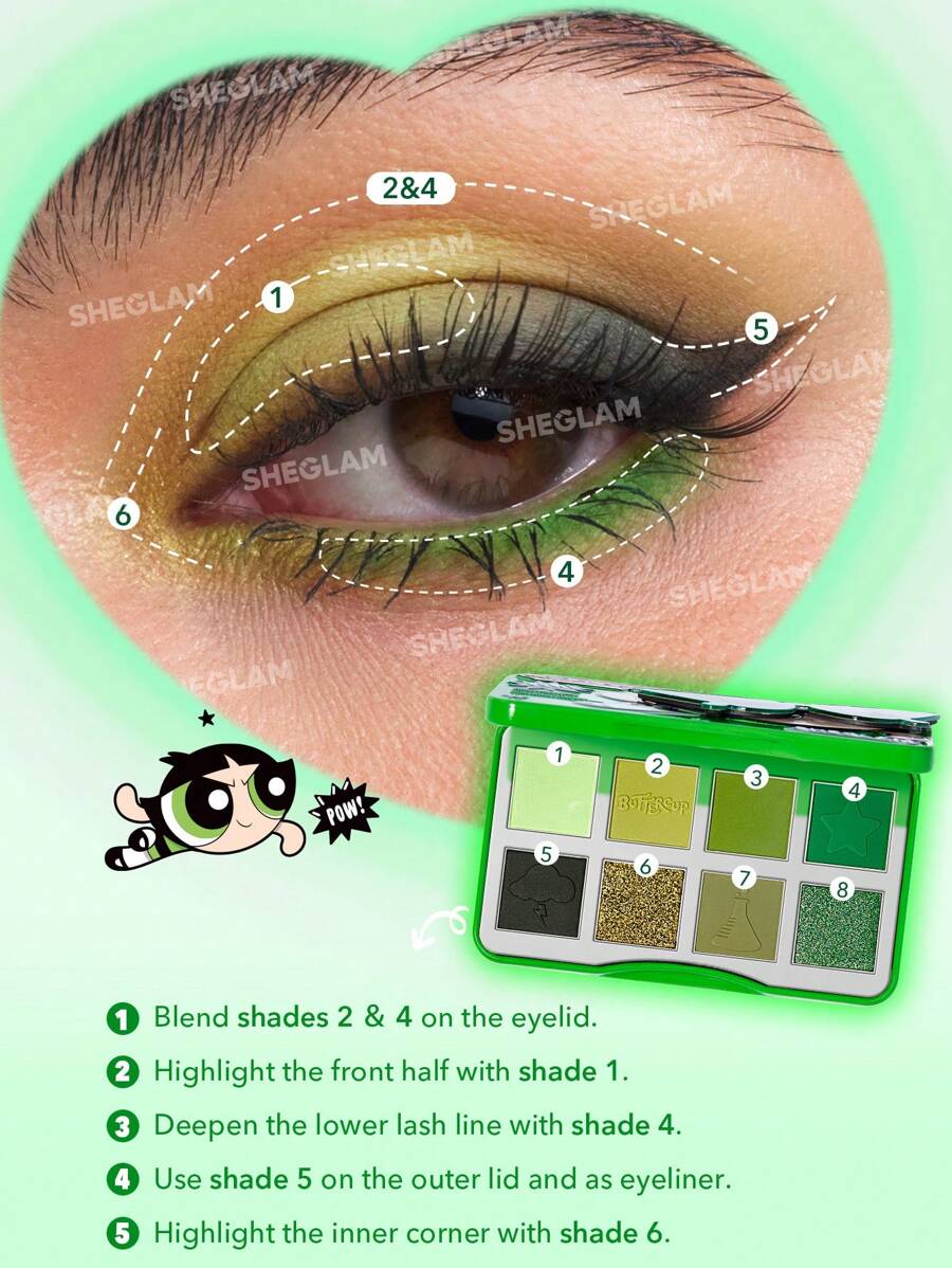 Paleta De Sombras Docinho As Meninas Super Poderosas