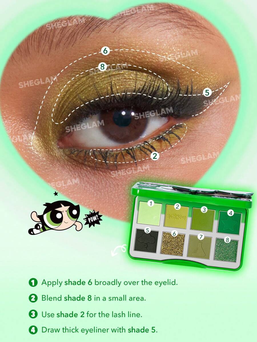 Paleta De Sombras Docinho As Meninas Super Poderosas