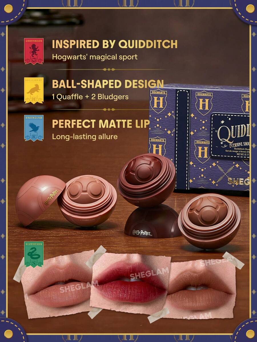 Conjunto de Batons Campeão de Quadribol 3 Peças Harry Potter