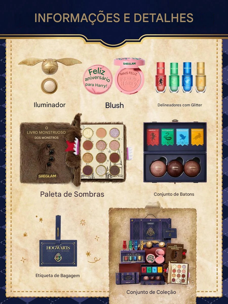 Coleção de Maquiagem Completa Harry Potter