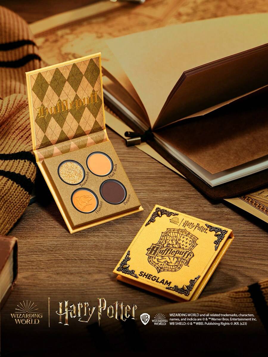 Paleta de Sombra 4 Cores Lufa-Lufa Harry Potter