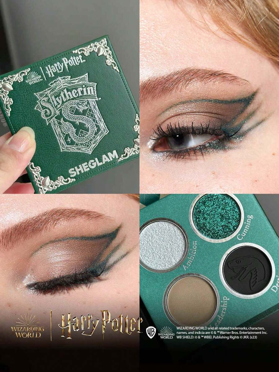Paleta de Sombra 4 Cores Sonserina Harry Potter