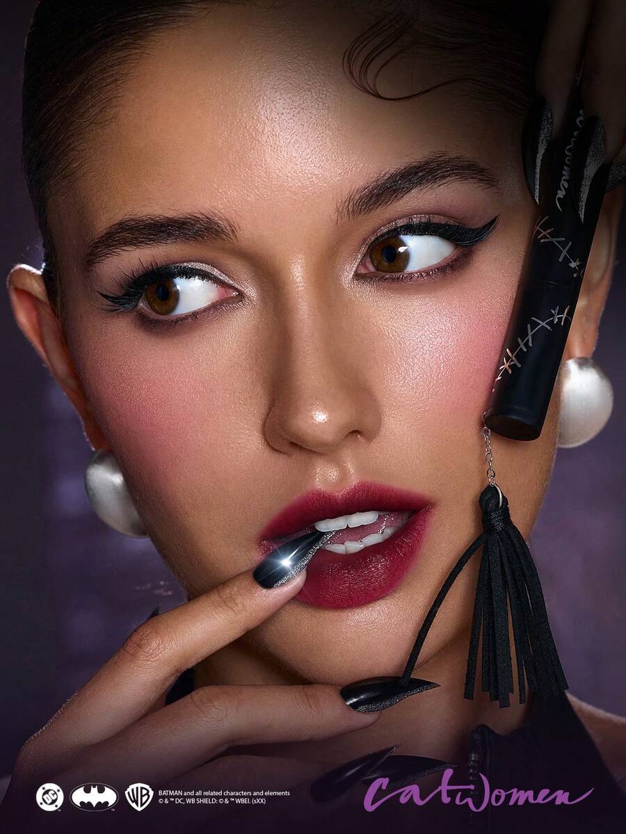 Apostas Altas Tinta Labial Removível Mulher Gato
