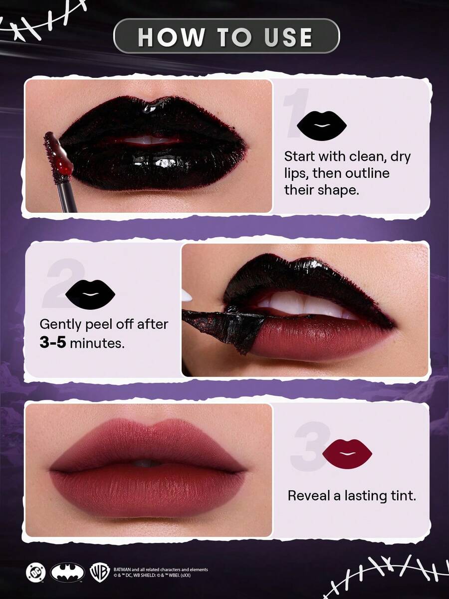 Apostas Altas Tinta Labial Removível Mulher Gato