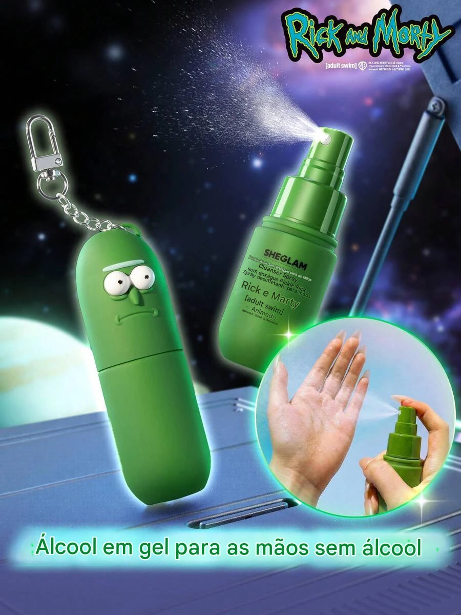 Pickle Rick Spray Higienizador De Mãos