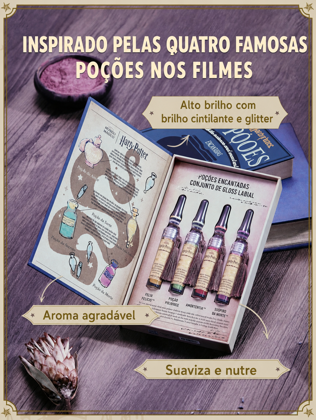 Coleção de Maquiagem Completa Harry Potter