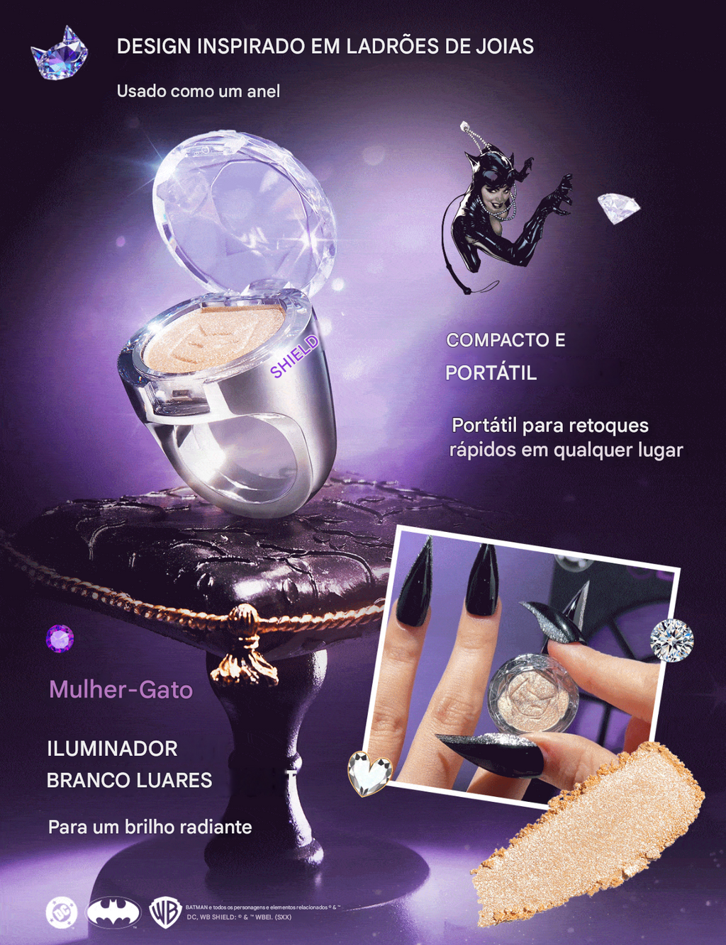Coleção de Maquiagem Completa Mulher Gato