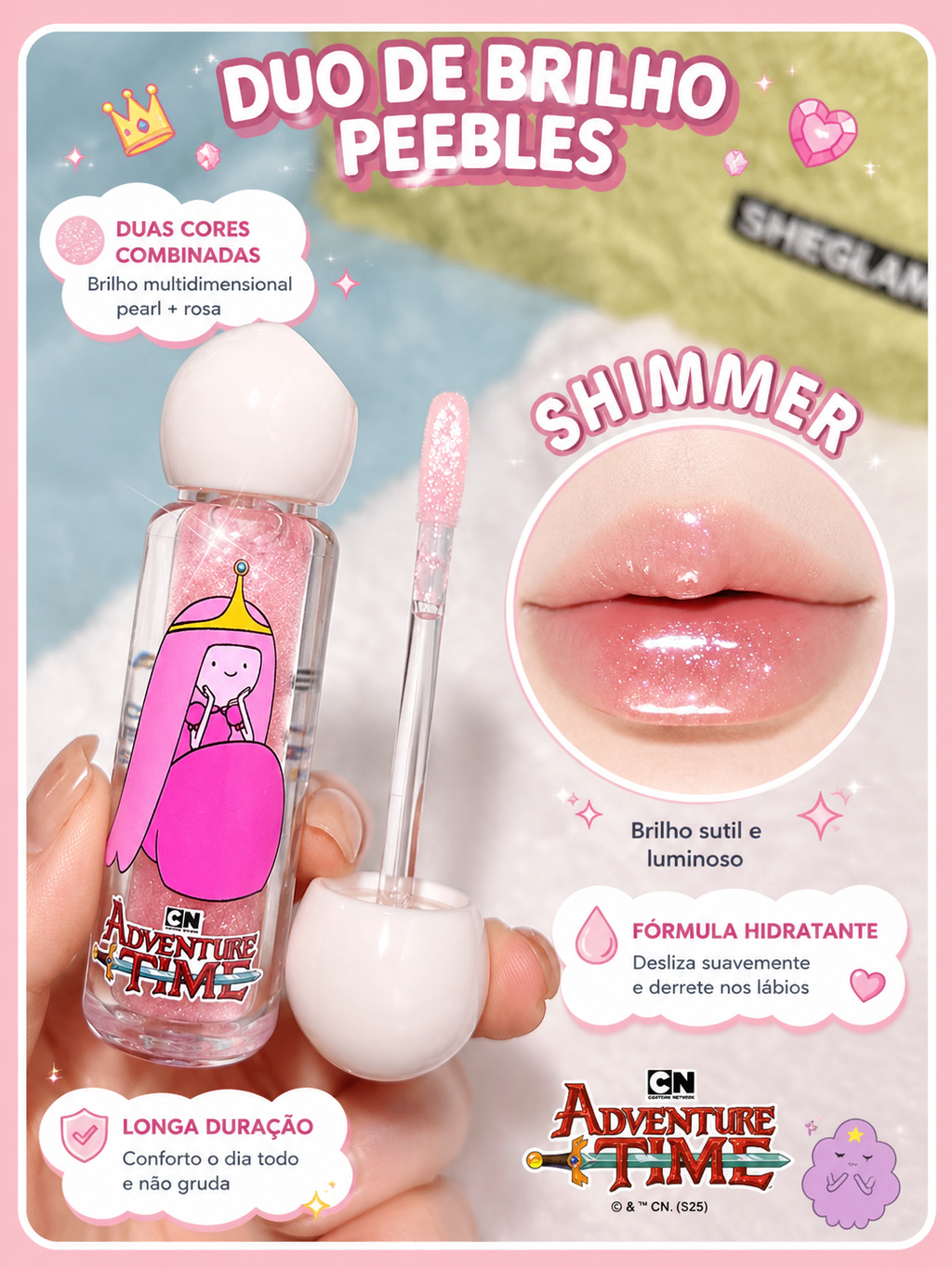 Gloss Labial Princesa Jujuba Hora de Aventura