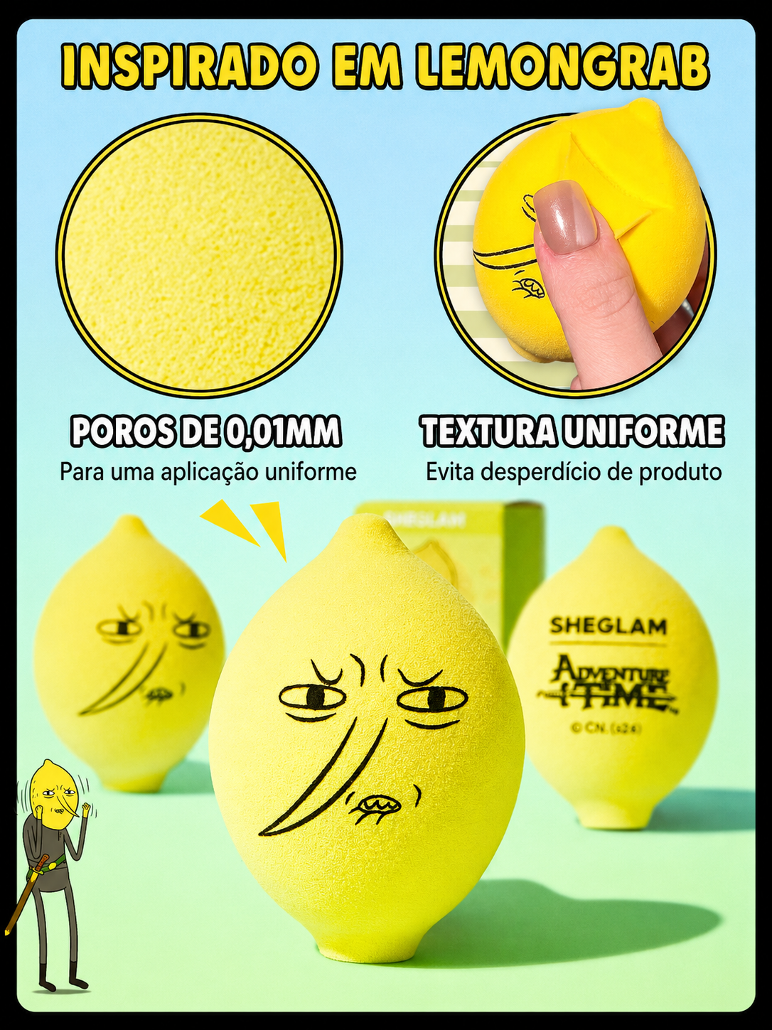 Conde Lemongrab Esponja Hora de Aventura