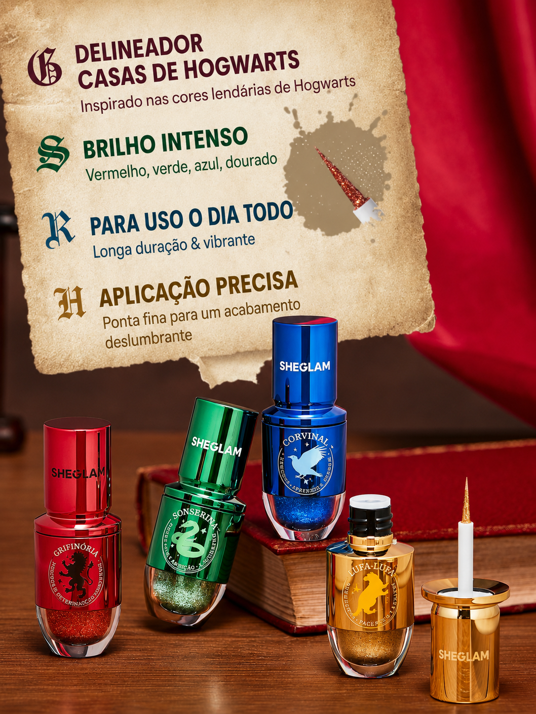 Coleção de Maquiagem Completa Harry Potter