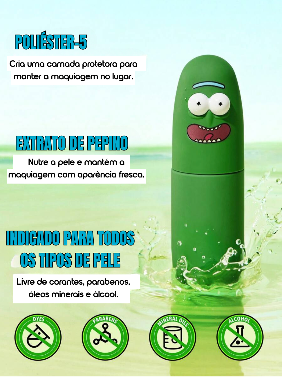 Pickle Rick Fixador Spray Hidratante