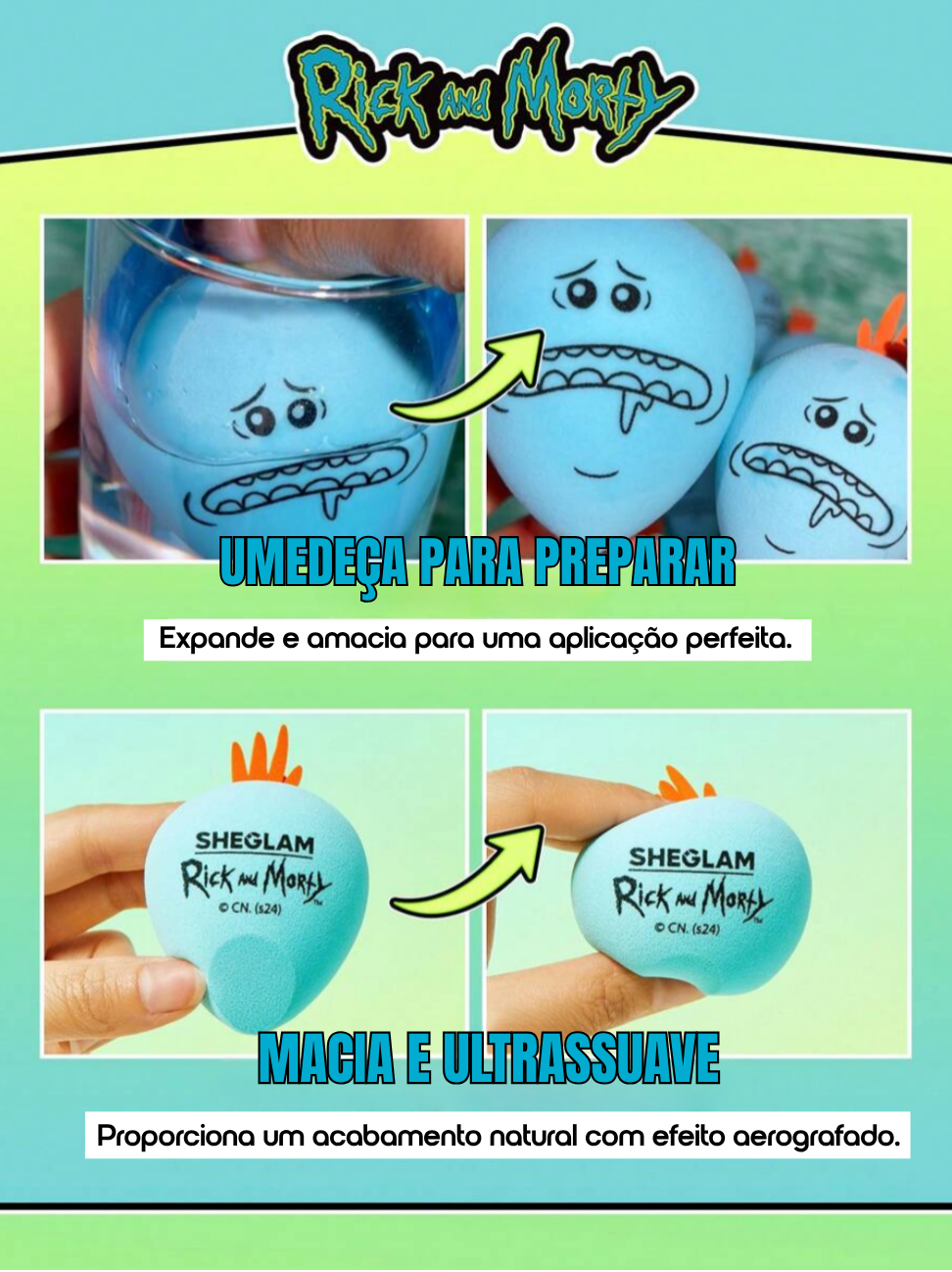 Coleção de Maquiagem Completa Rick and Morty