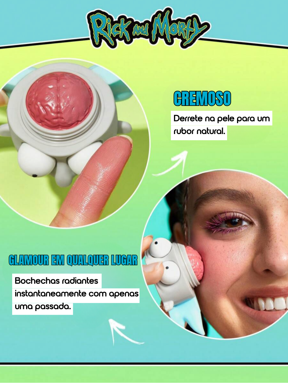 Coleção de Maquiagem Completa Rick and Morty