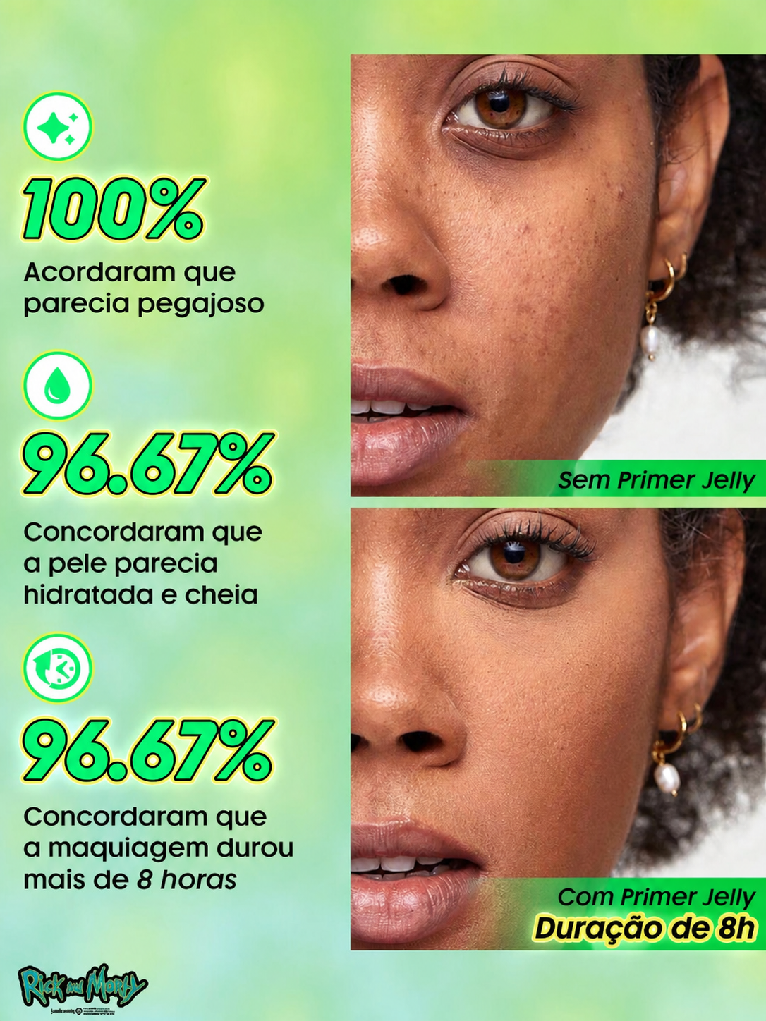 Primer Em Gel De Longa Duração Rick and Morty