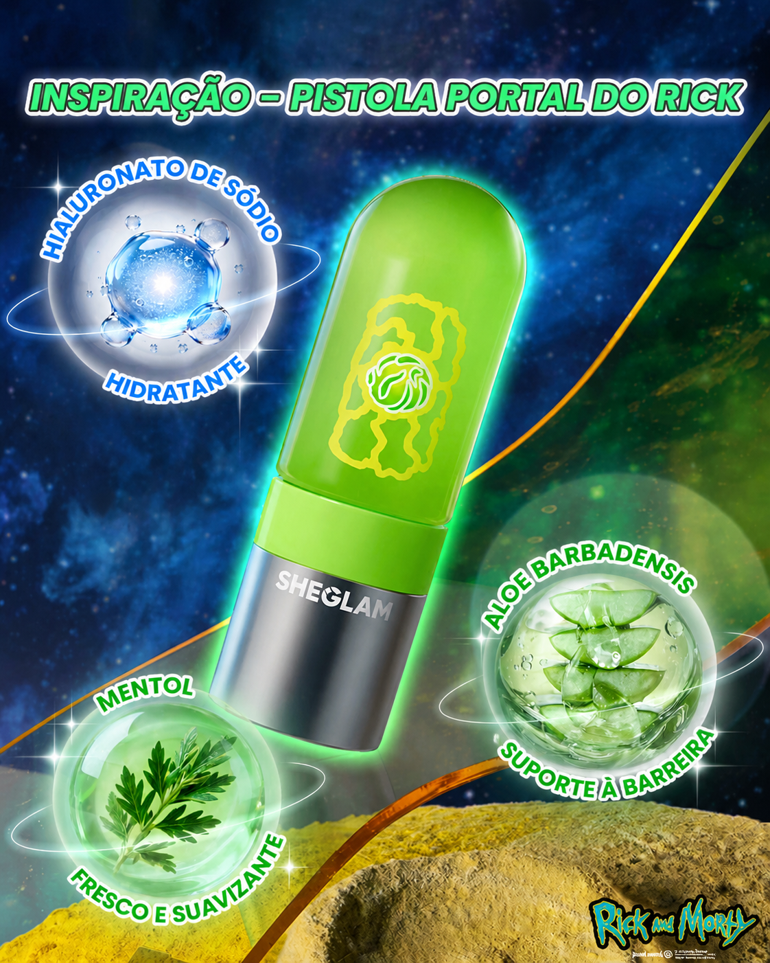 Primer Em Gel De Longa Duração Rick and Morty
